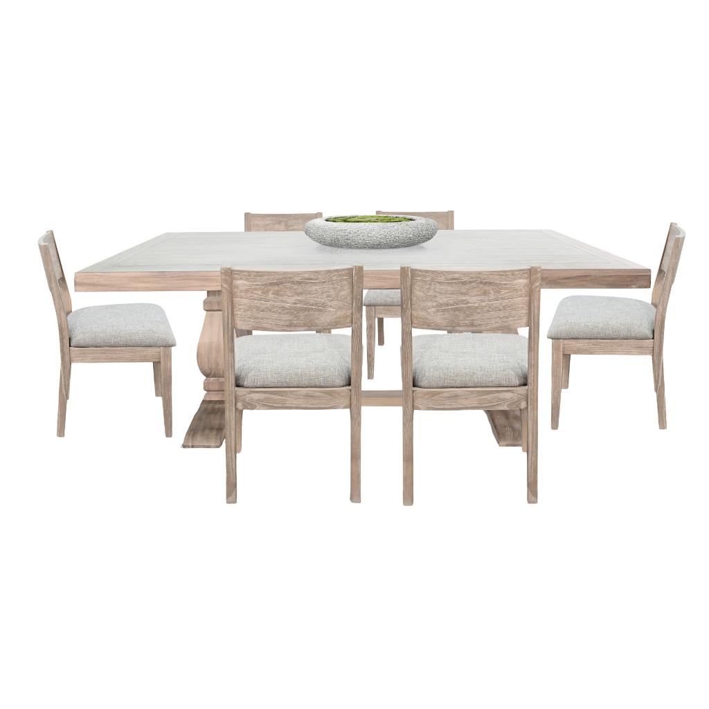 Sunny D Gianna Wooden Rectangular Dining Set with Chair
