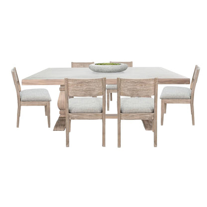 Sunny D Gianna Wooden Rectangular Dining Set with Chair
