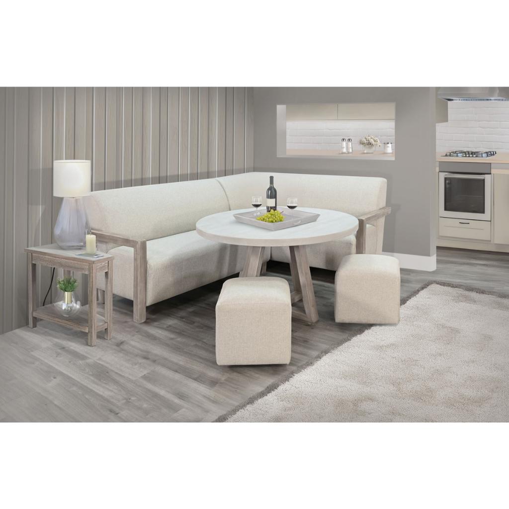 Sunny D Gibson 4-Piece Corner Dining Nook Set