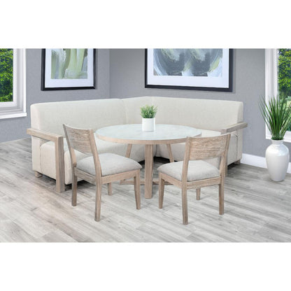 Sunny D Gibson 4-Piece Dining Set with Armless Chair