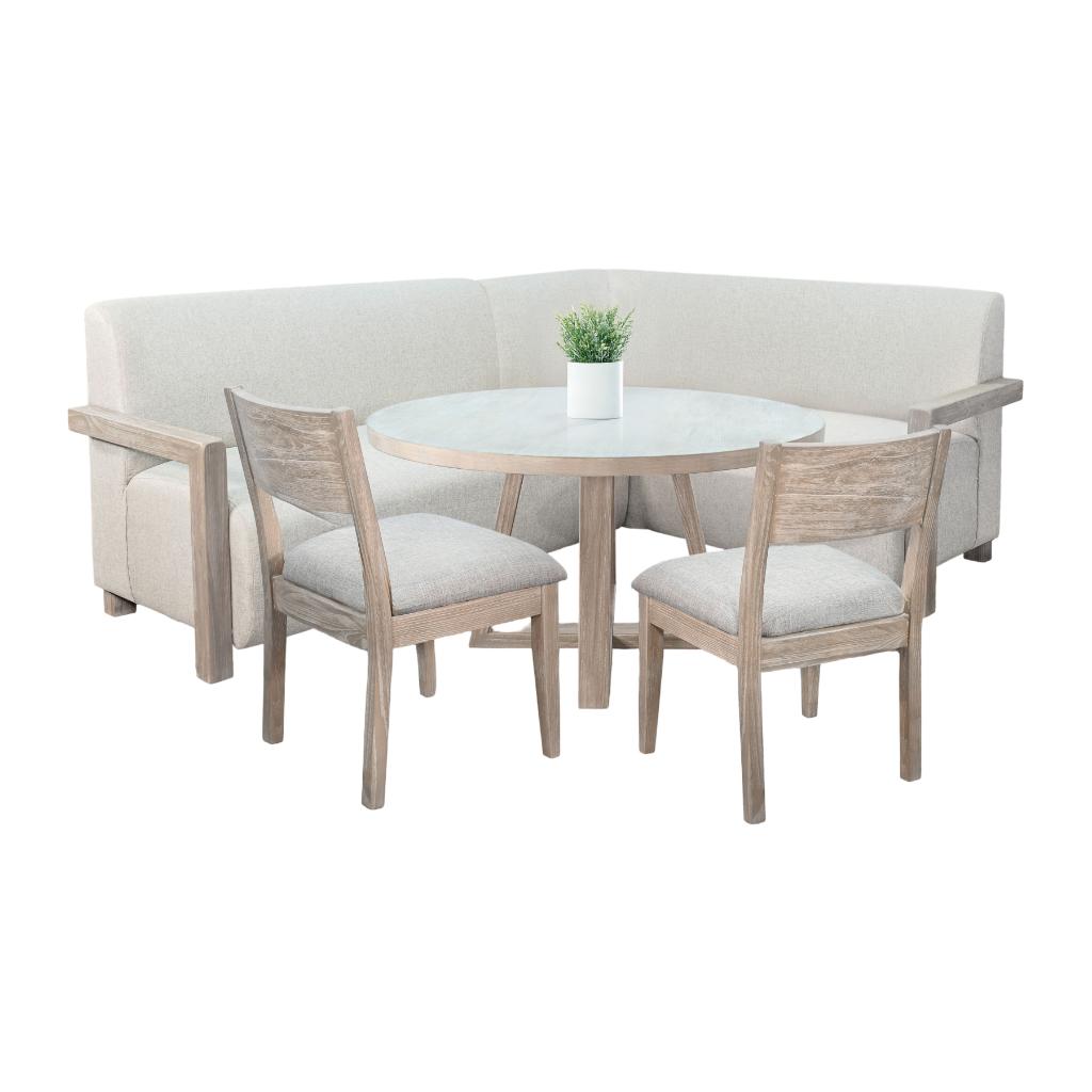 Sunny D Gibson 4-Piece Dining Set with Armless Chair