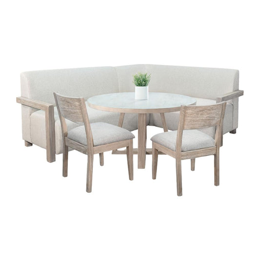 Sunny D Gibson 4-Piece Dining Set with Armless Chair