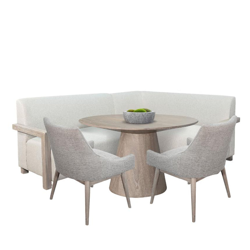 Sunny D Gibson 4-Piece Dining Set with Round Table