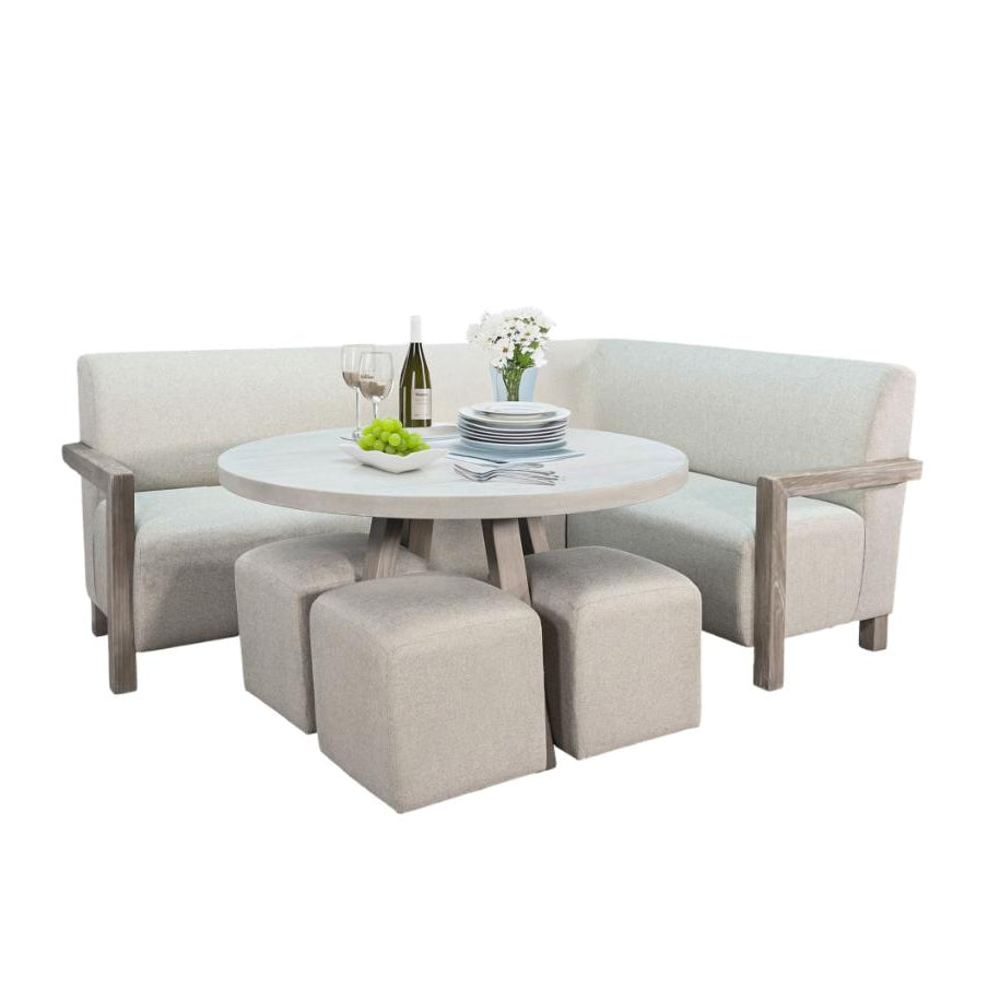 Sunny D Gibson 5-Piece Corner Dining Nook Set