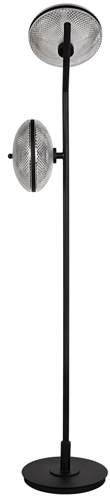 Gibson Floor Lamp, Black Steel-Floor Lamps-Noir-Sideboards and Things