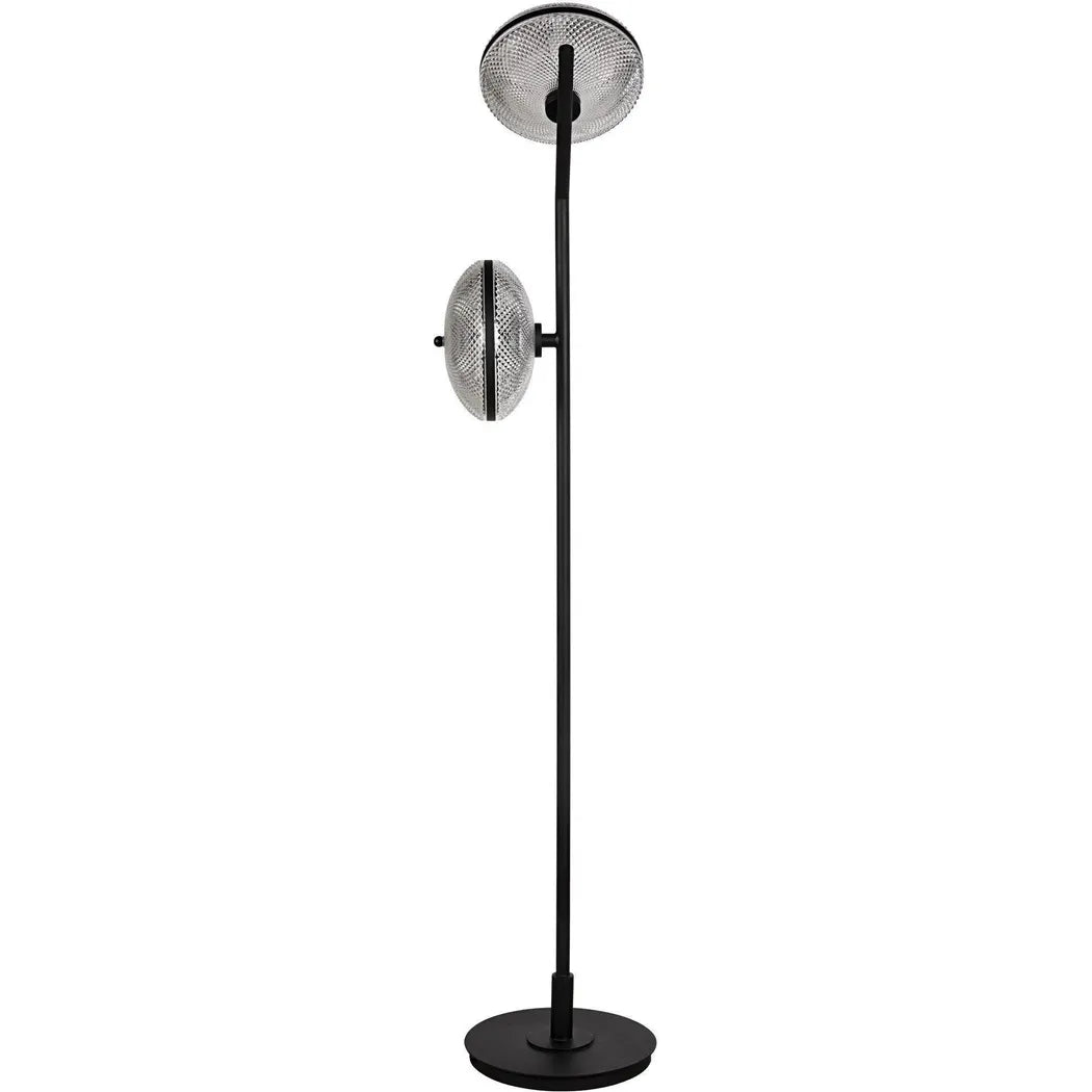 Gibson Floor Lamp, Black Steel