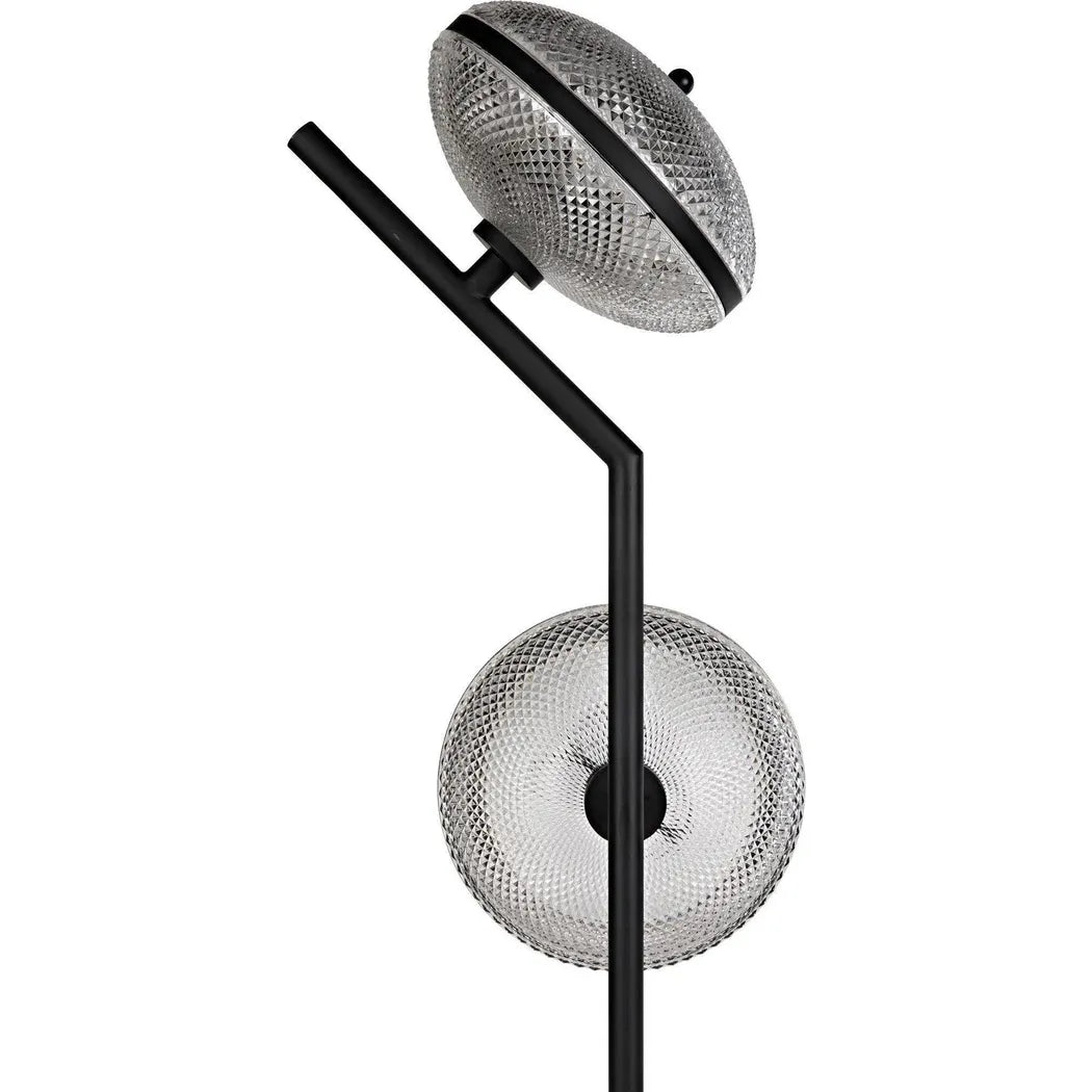 Gibson Floor Lamp, Black Steel