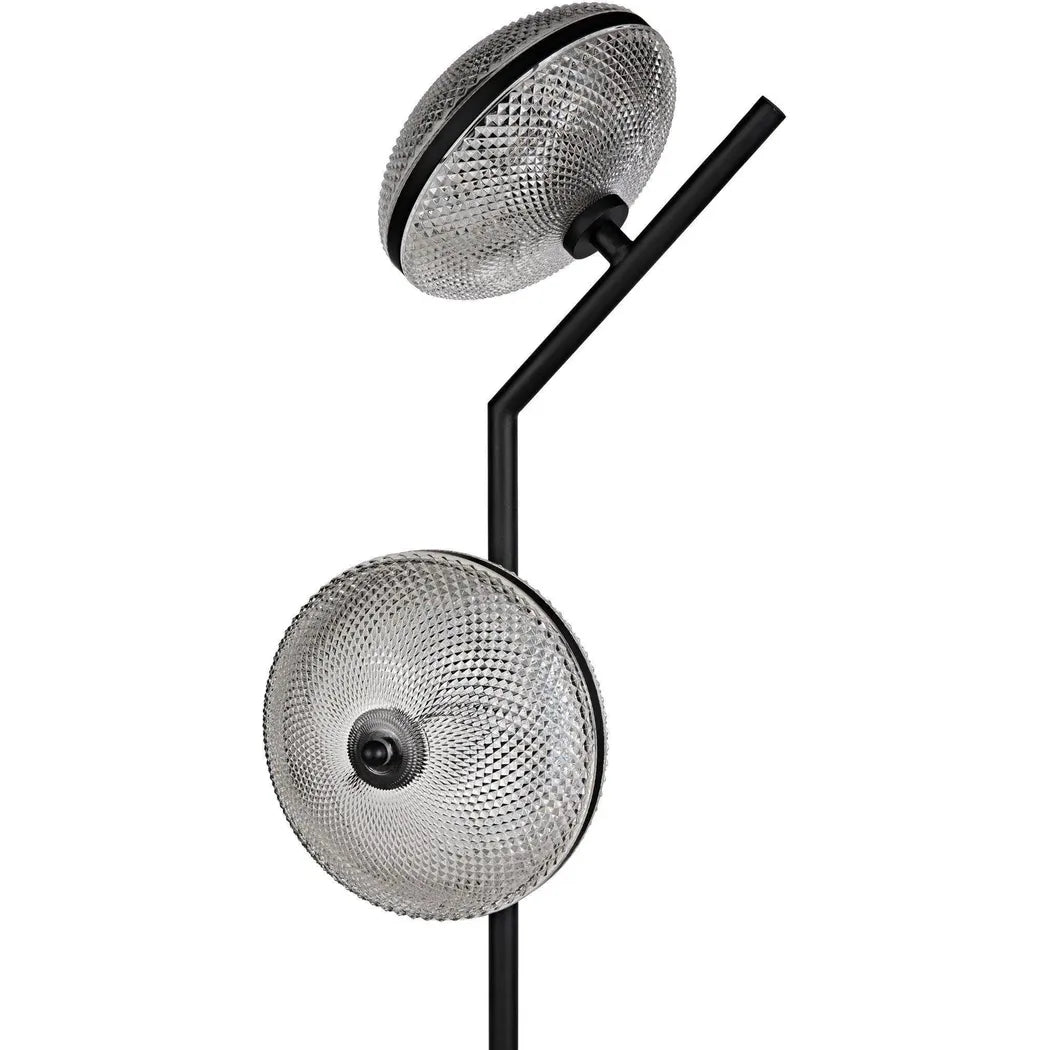 Gibson Floor Lamp, Black Steel