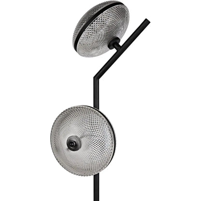 Gibson Floor Lamp, Black Steel