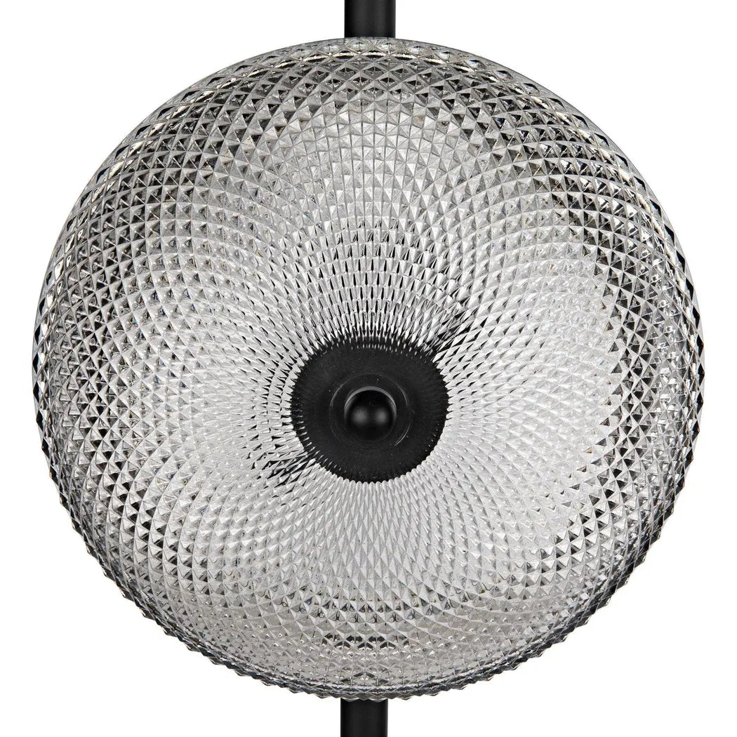 Gibson Floor Lamp, Black Steel