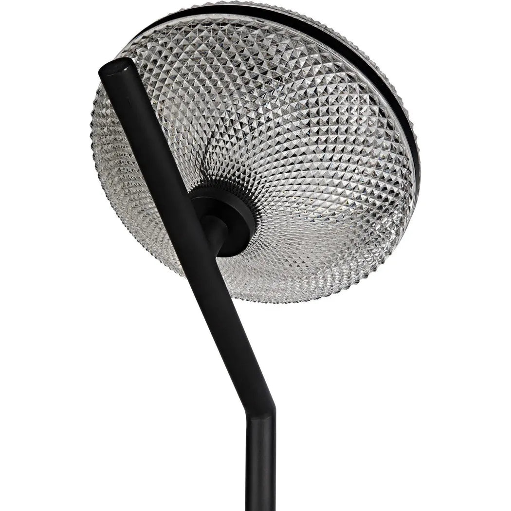 Gibson Floor Lamp, Black Steel