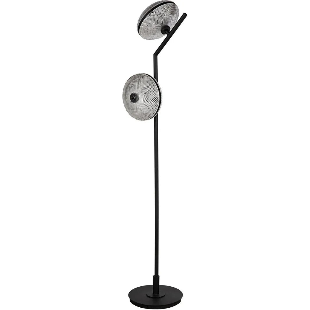 Gibson Floor Lamp, Black Steel