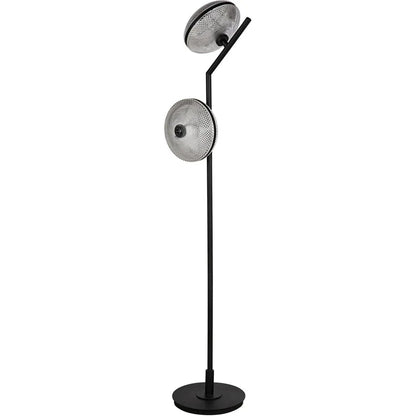 Gibson Floor Lamp, Black Steel