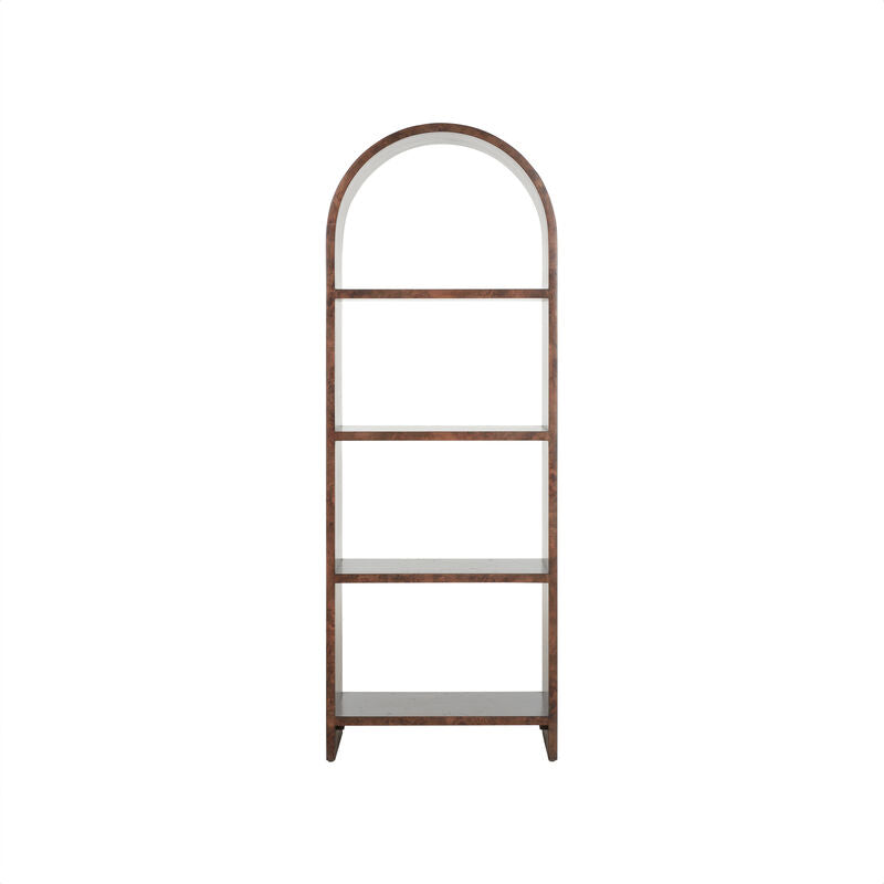 Gion Wooden Brown Modern Etagere-Etageres-Wildwood-LOOMLAN