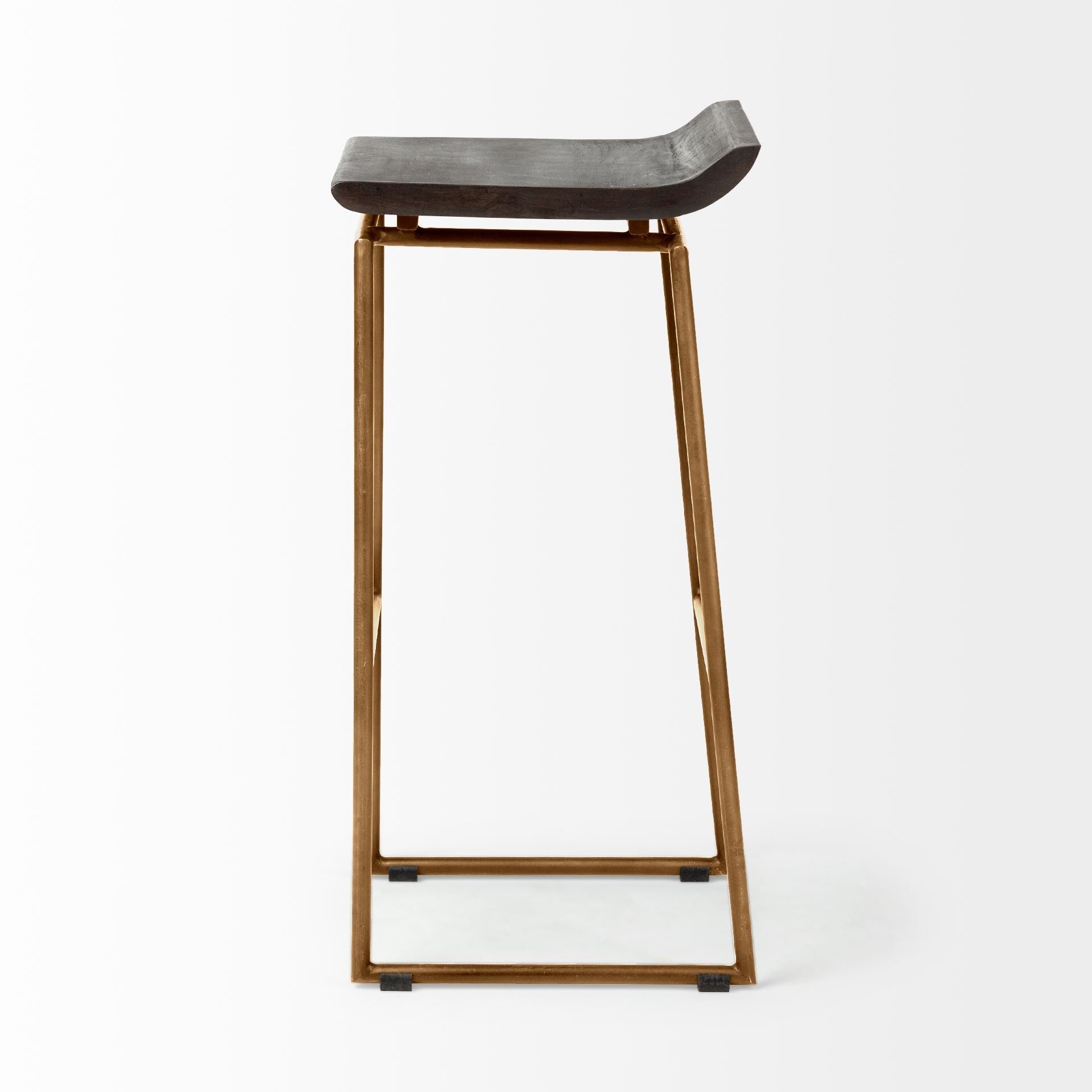 Mercana Givens Wood Top Bar Stool