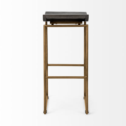 Mercana Givens Wood Top Bar Stool