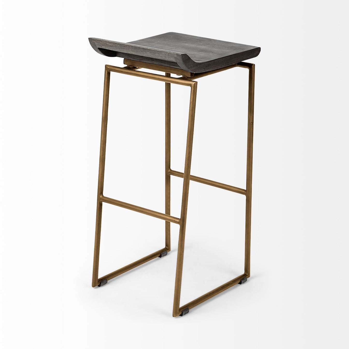 Mercana Givens Wood Top Bar Stool