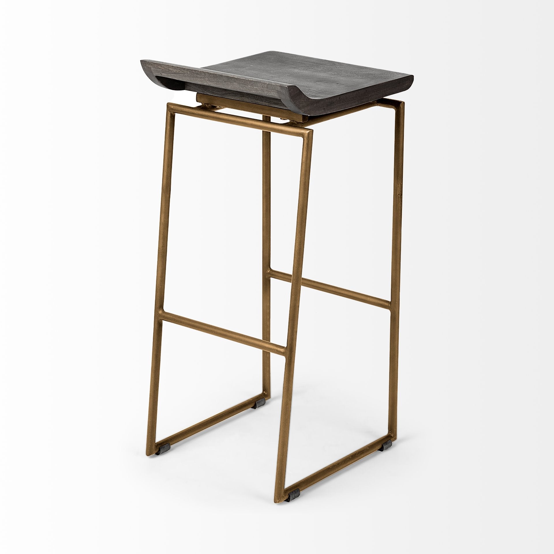 Mercana Givens Wood Top Bar Stool