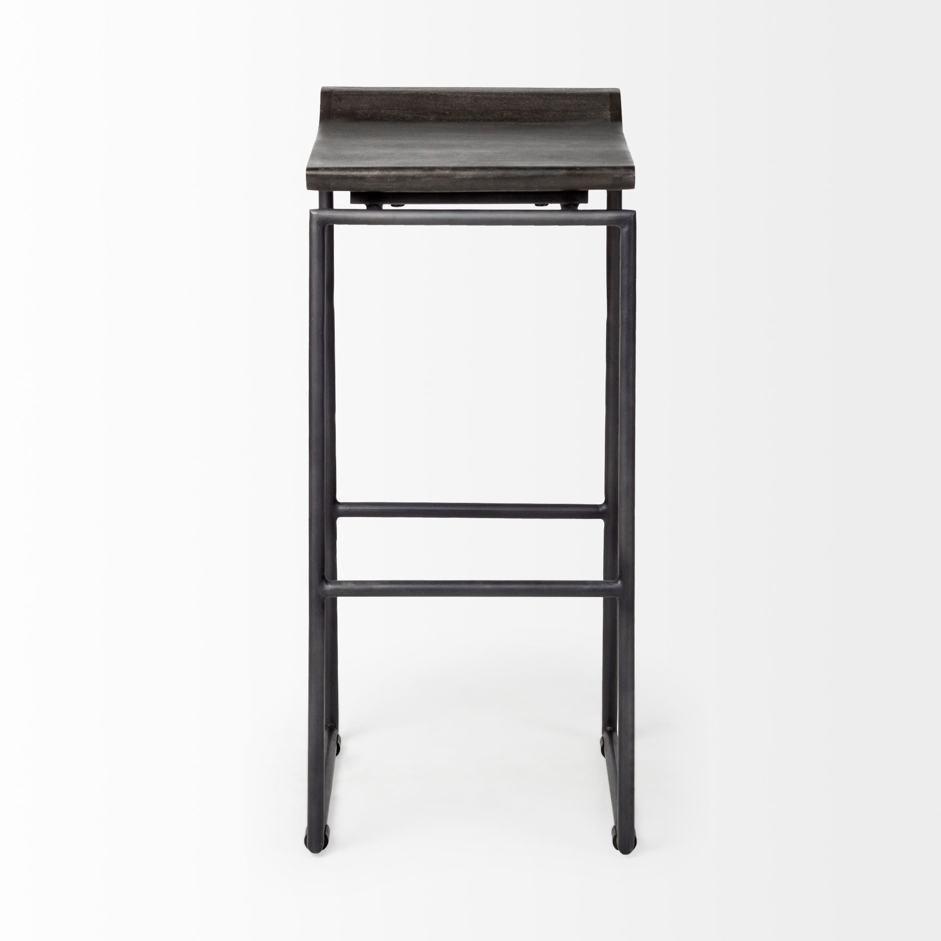 Mercana Givens Wood Top Bar Stool