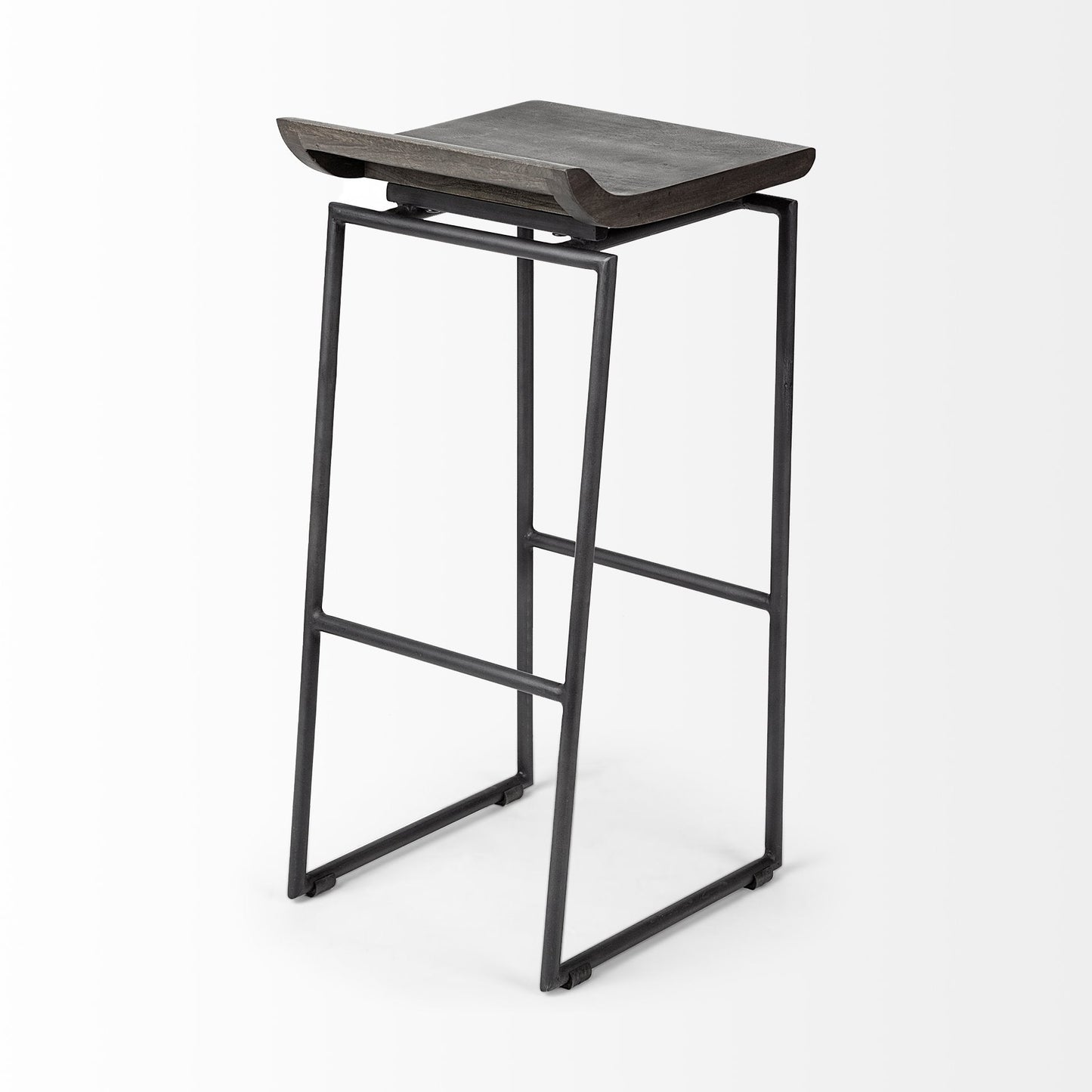 Mercana Givens Wood Top Bar Stool