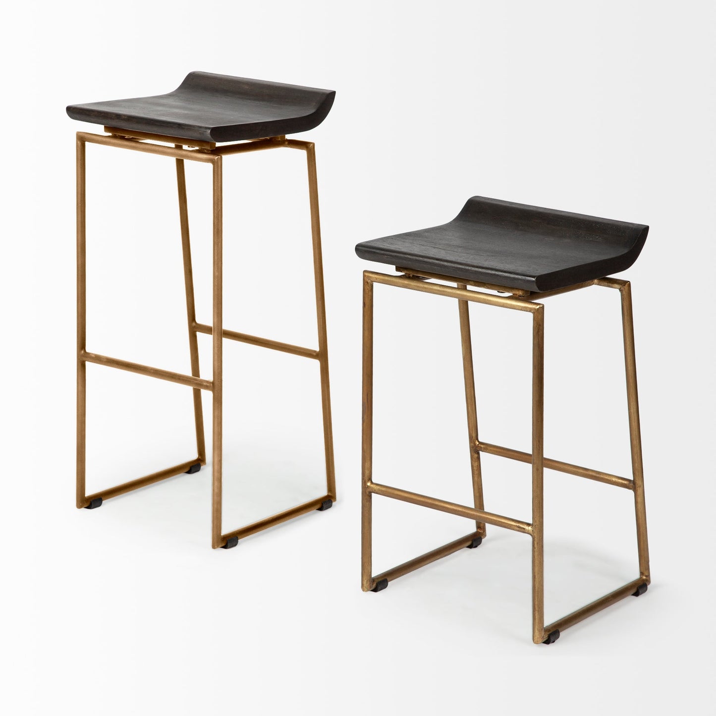 Mercana Givens Wood Top Bar Stool