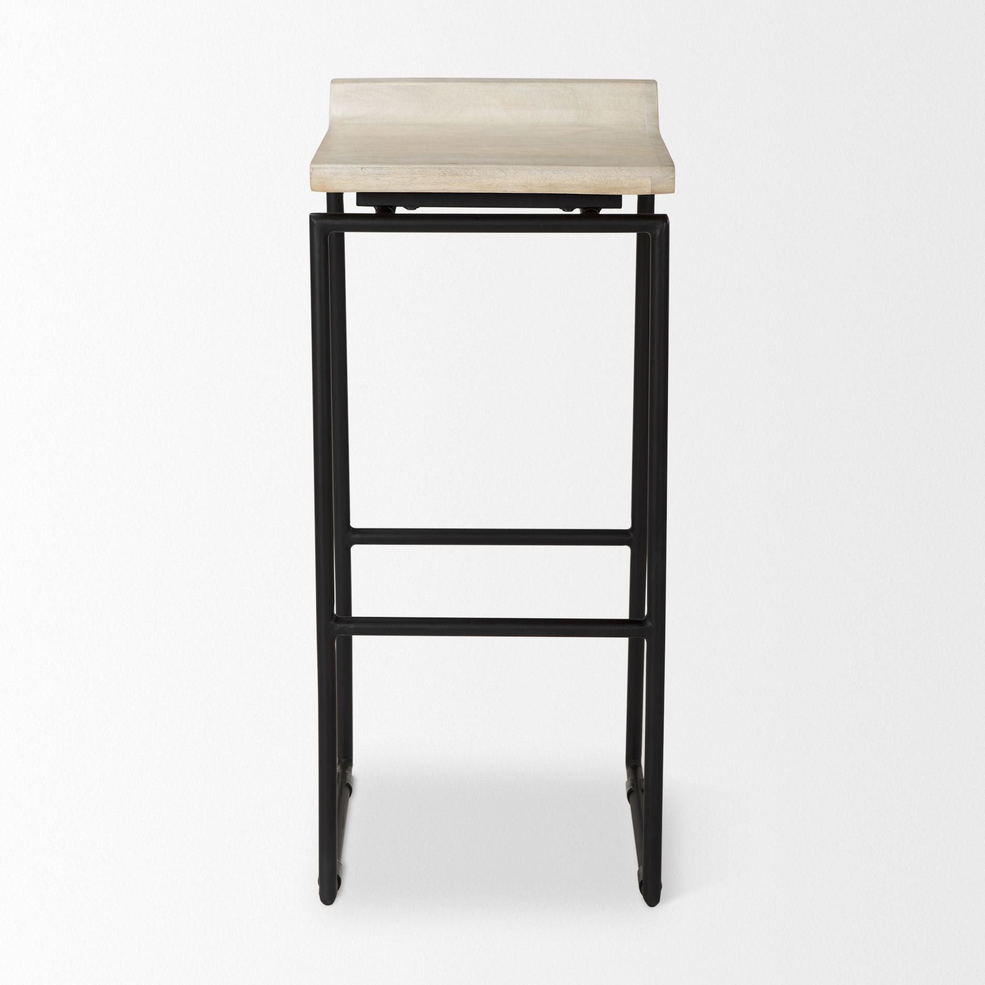 Mercana Givens Wood Top Bar Stool