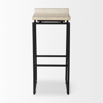 Mercana Givens Wood Top Bar Stool