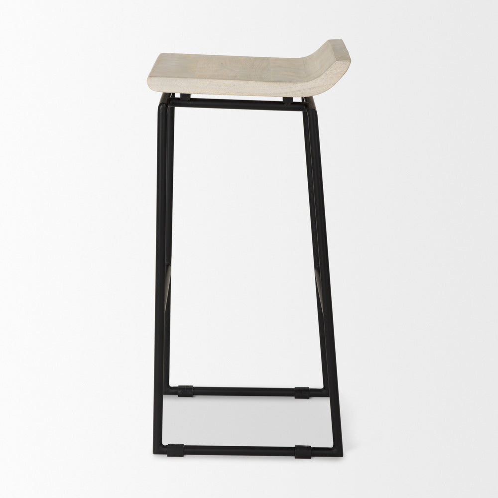 Mercana Givens Wood Top Bar Stool