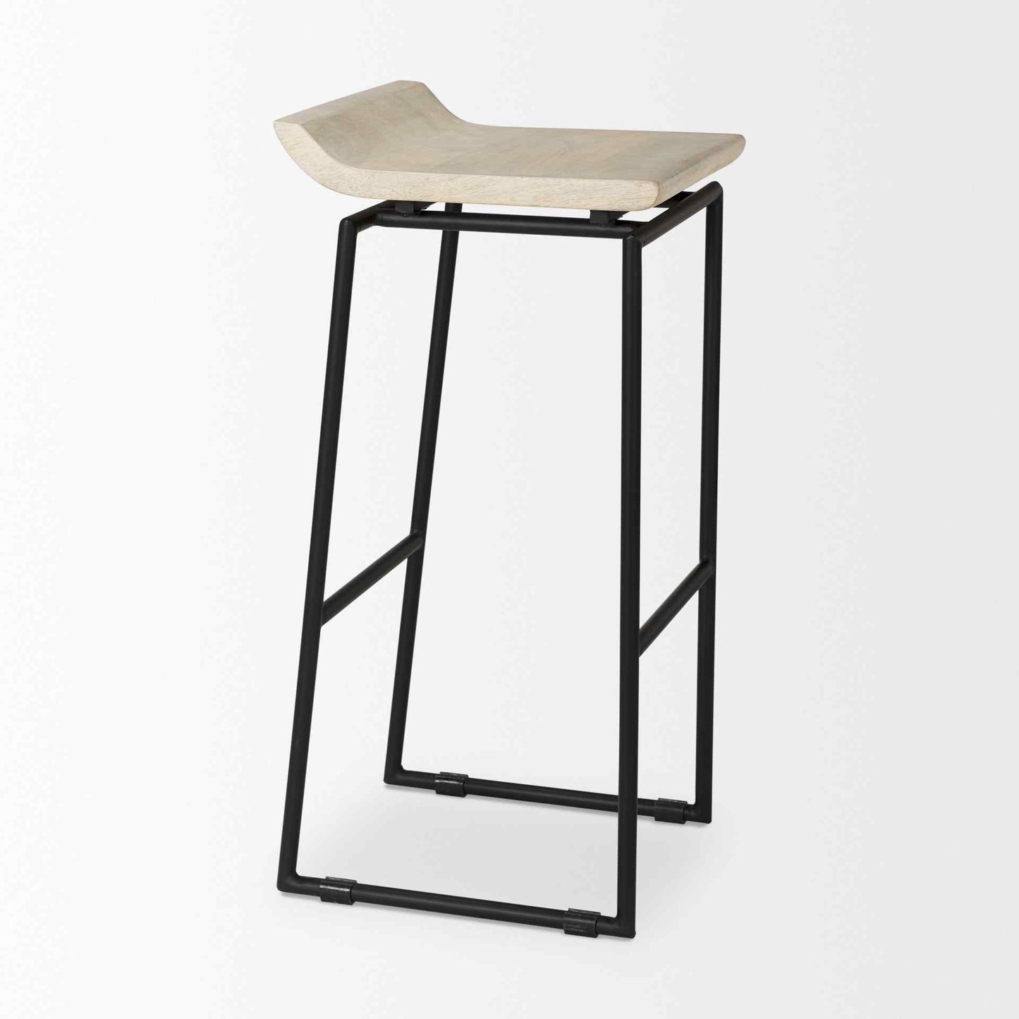 Mercana Givens Wood Top Bar Stool