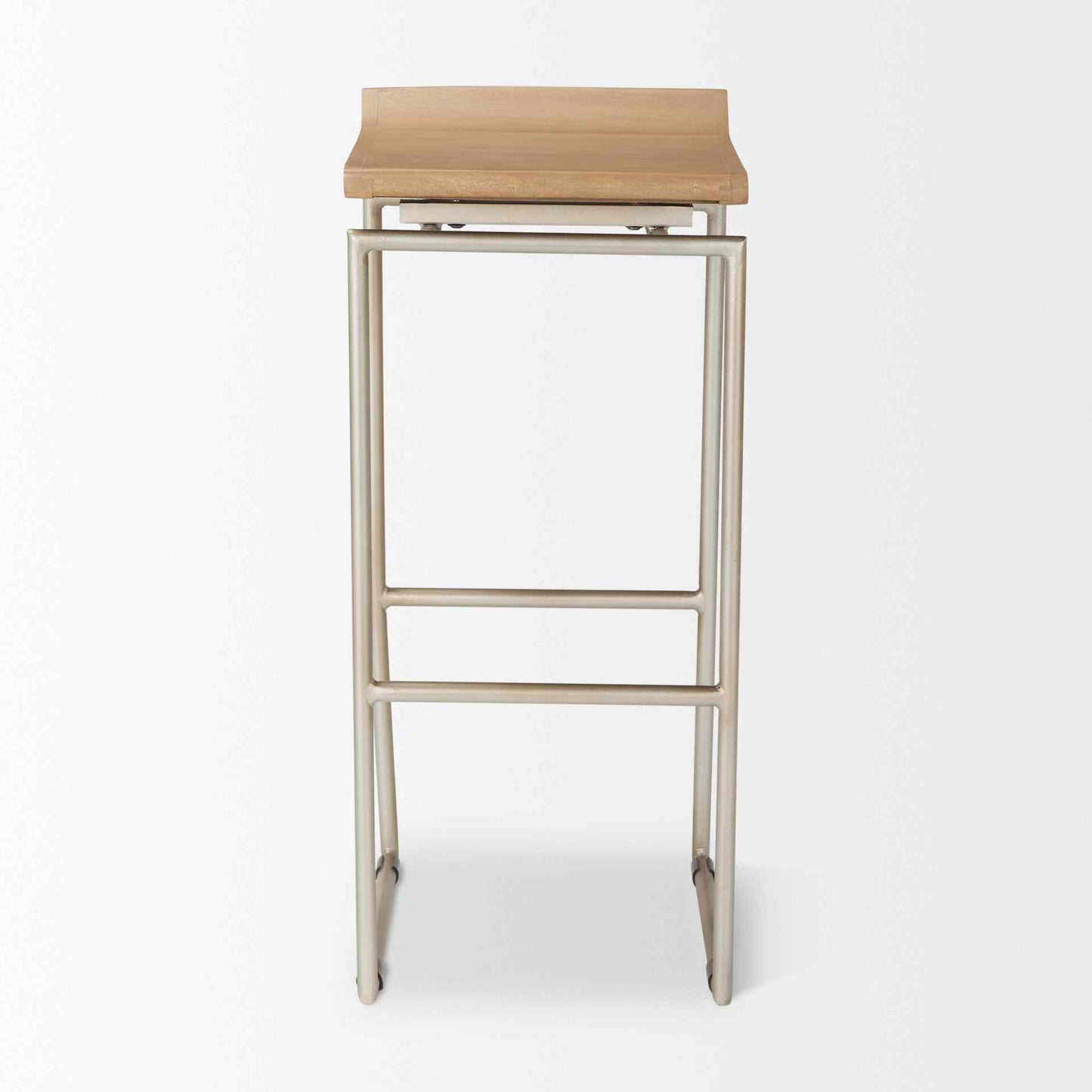 Mercana Givens Wood Top Bar Stool