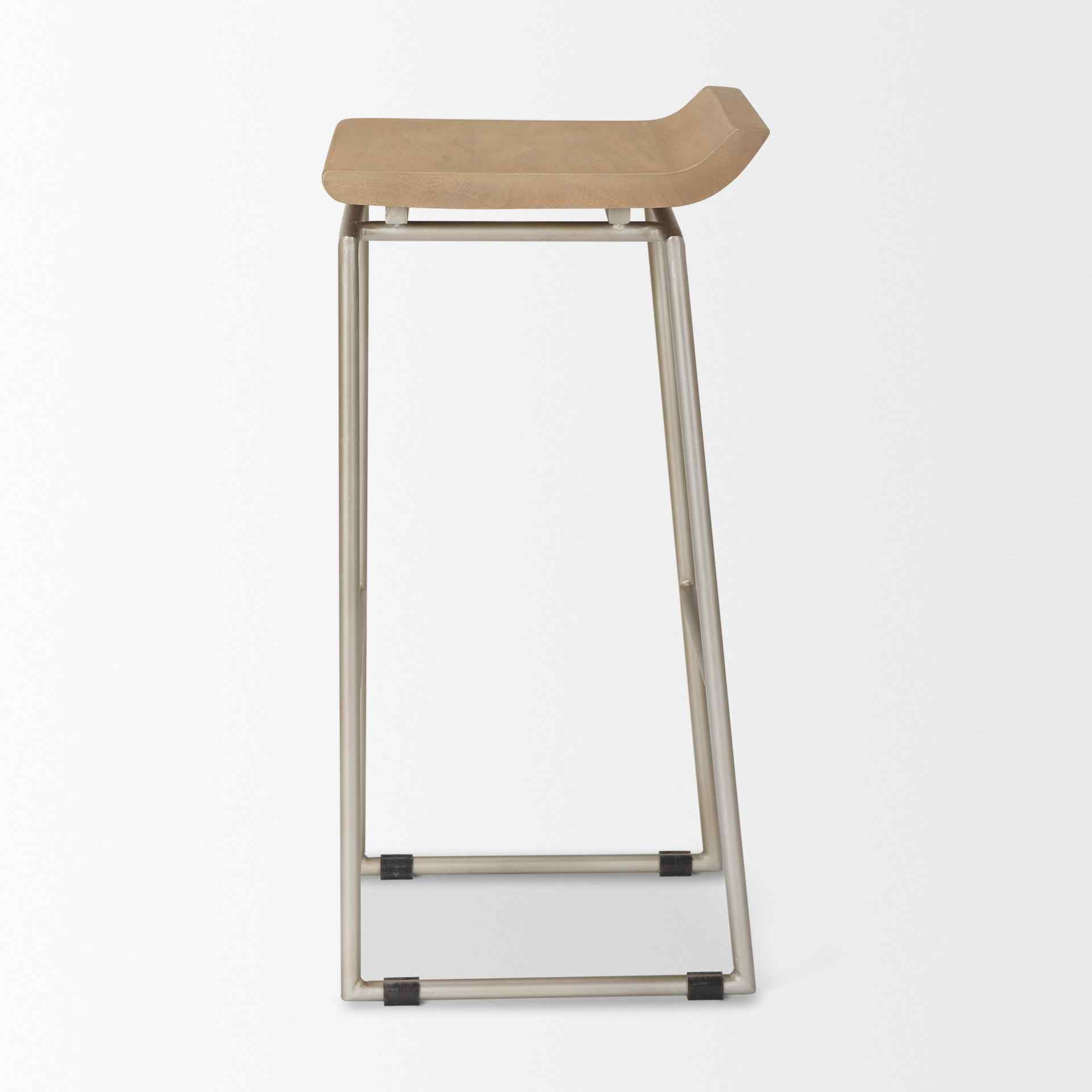 Mercana Givens Wood Top Bar Stool