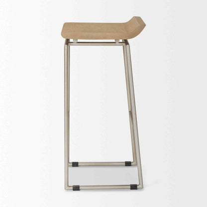 Mercana Givens Wood Top Bar Stool