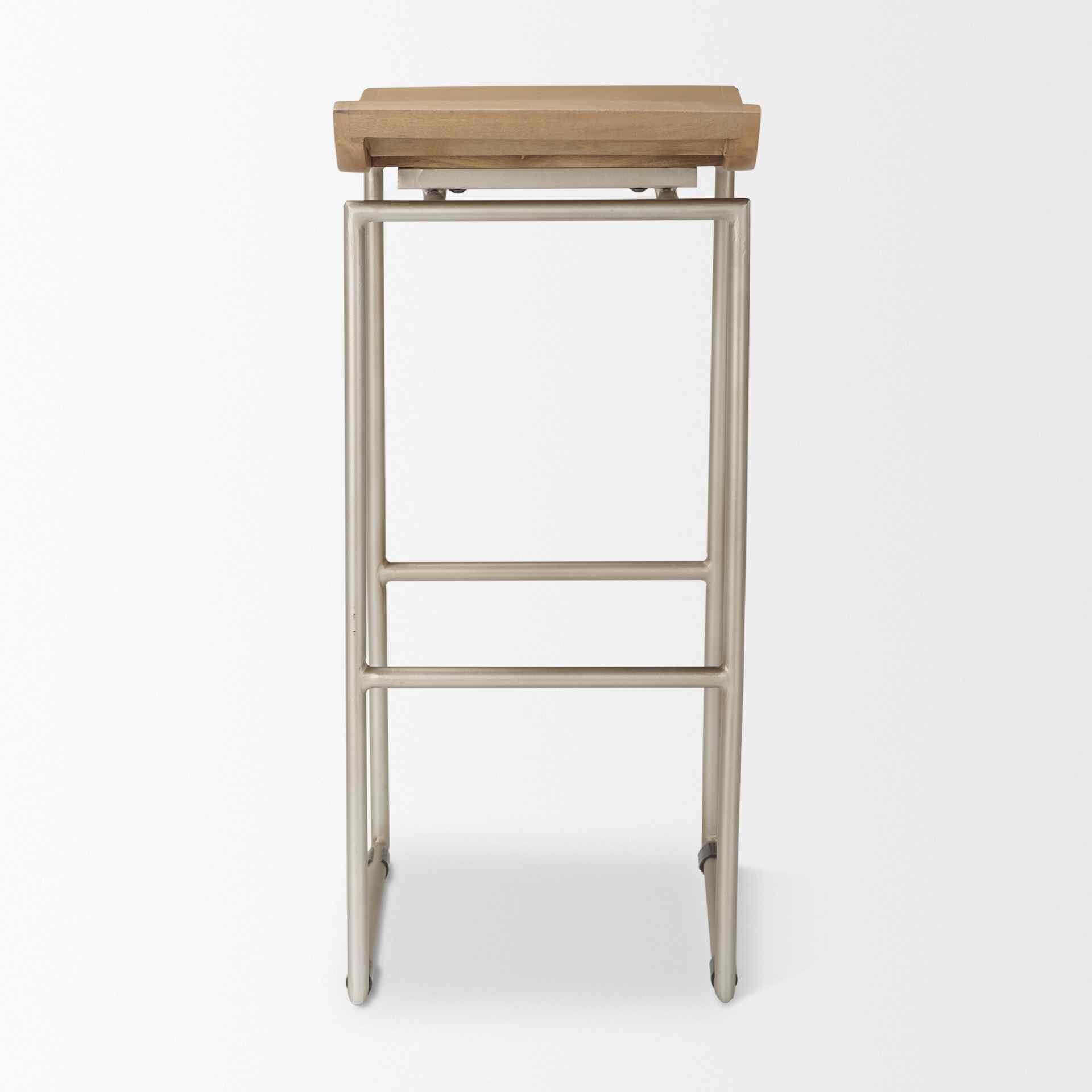 Mercana Givens Wood Top Bar Stool