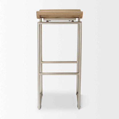 Mercana Givens Wood Top Bar Stool
