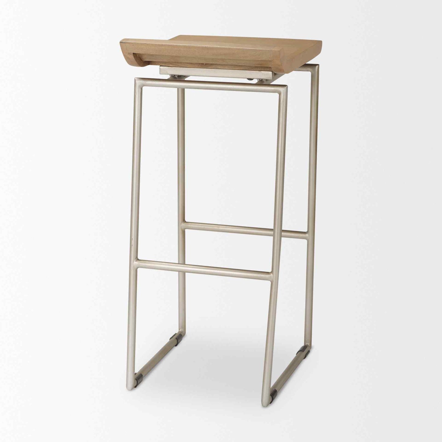 Mercana Givens Wood Top Bar Stool
