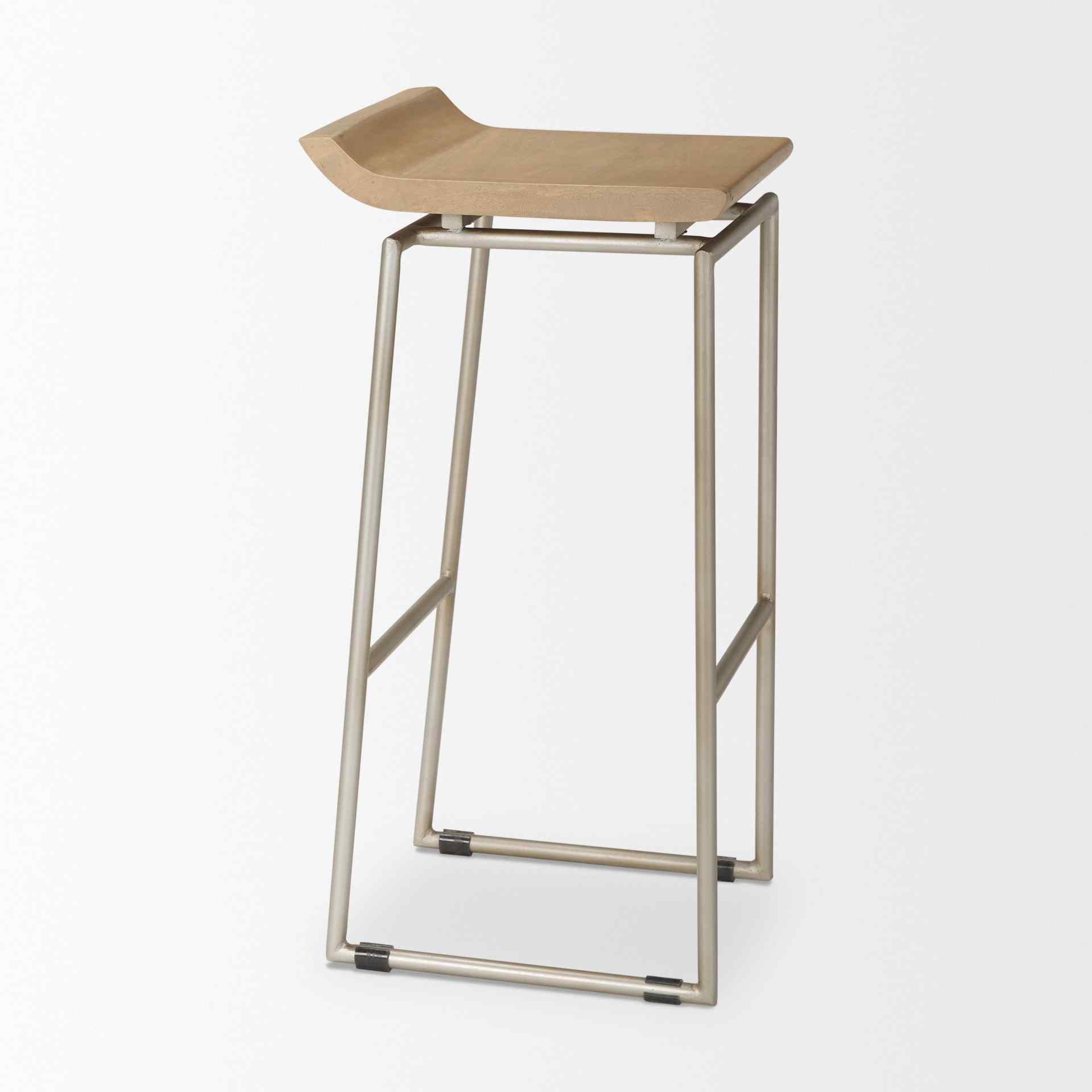Mercana Givens Wood Top Bar Stool