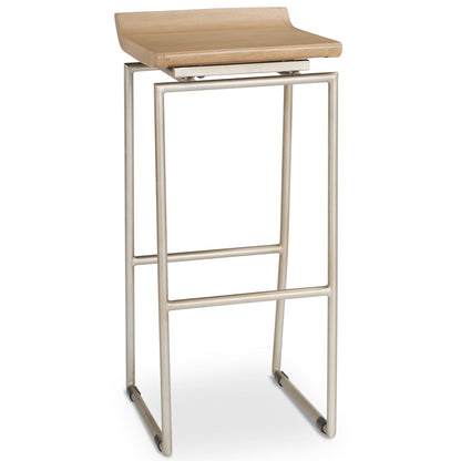 Mercana Givens Wood Top Bar Stool