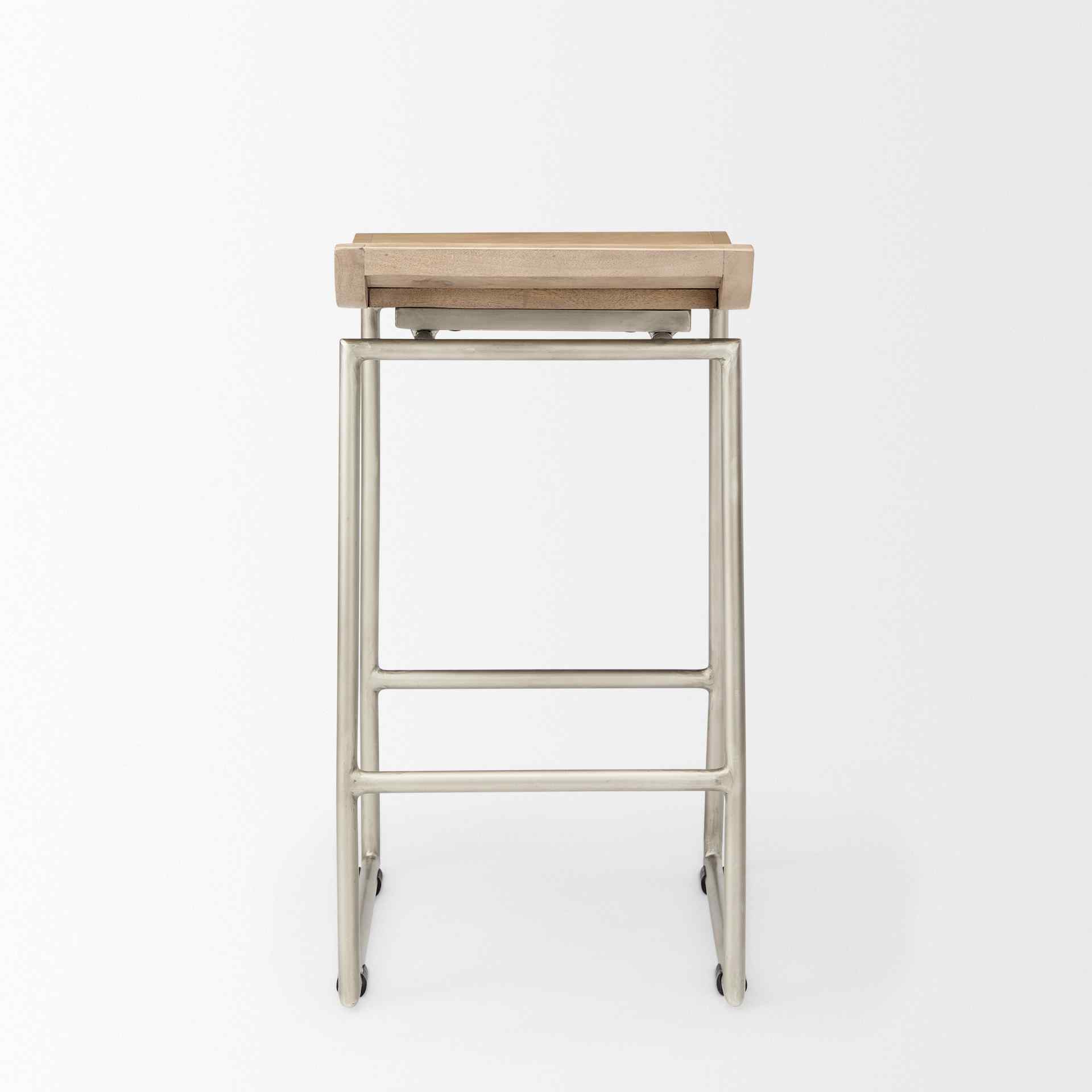 Mercana Givens Wood Top Counter Stool