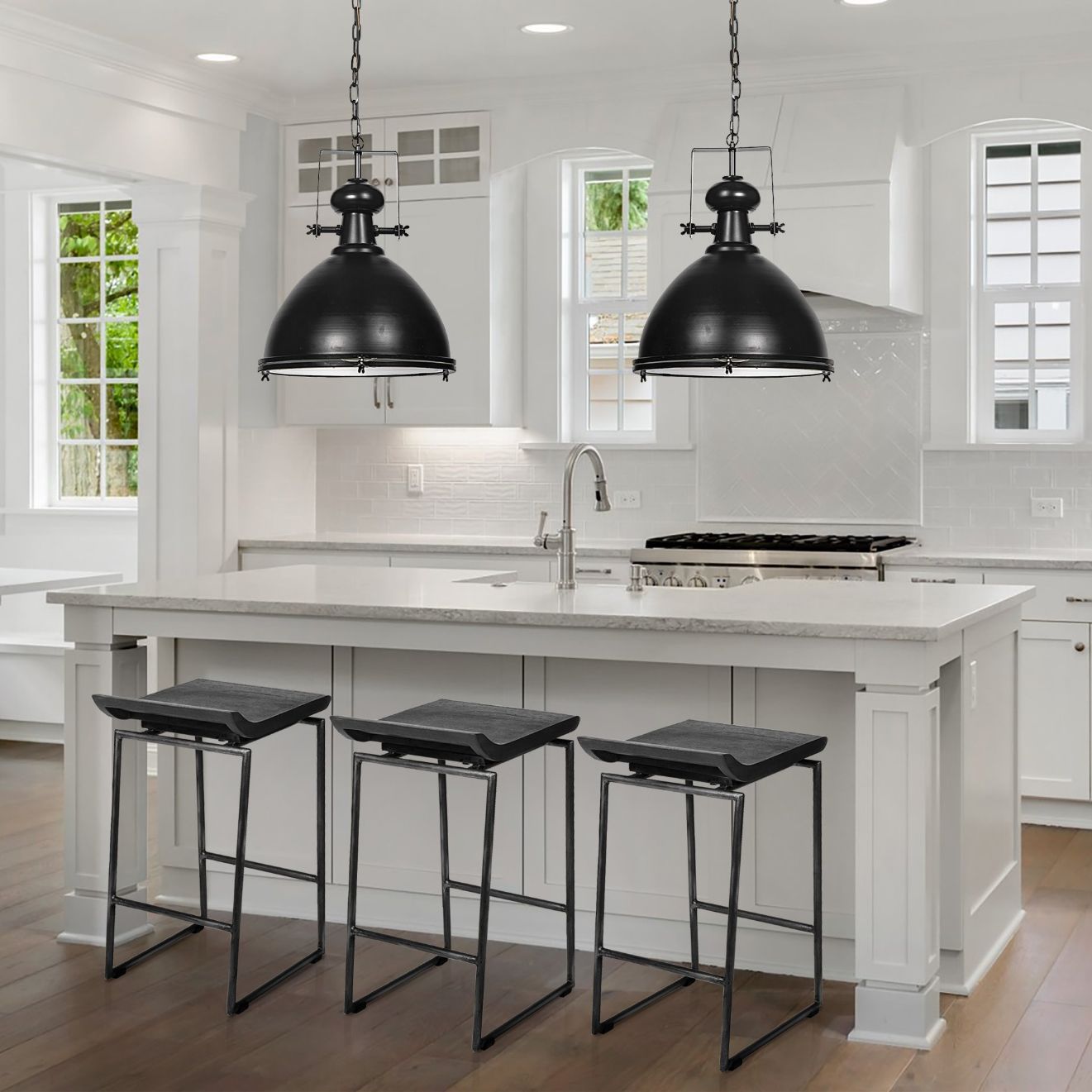 Mercana Givens Wood Top Counter Stool
