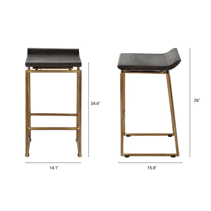 Mercana Givens Wood Top Counter Stool