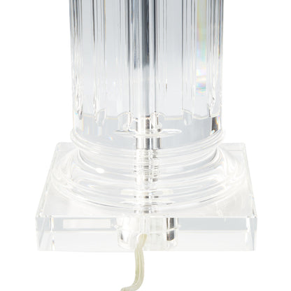 Chelsea House Glacier Crystal Clear Table Lamp