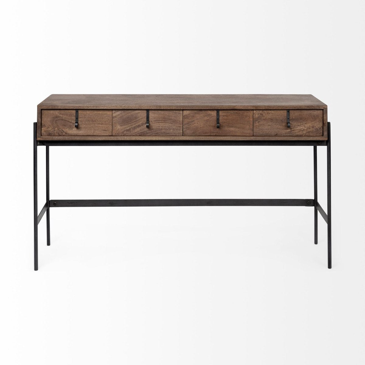 Mercana Glenn Four Drawers Wood Console Table