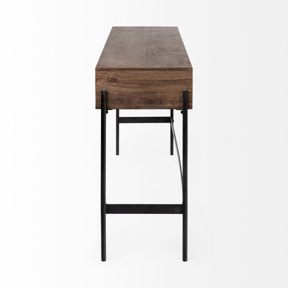 Mercana Glenn Four Drawers Wood Console Table