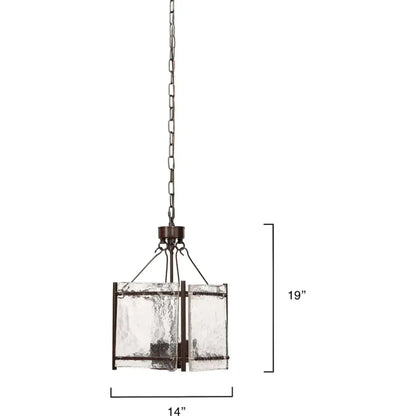 Glenn Small Metal Square Chandelier