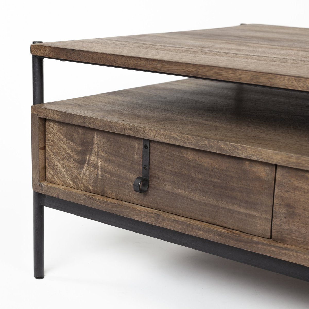 Mercana Glenn Three Drawers Wood Coffee Table