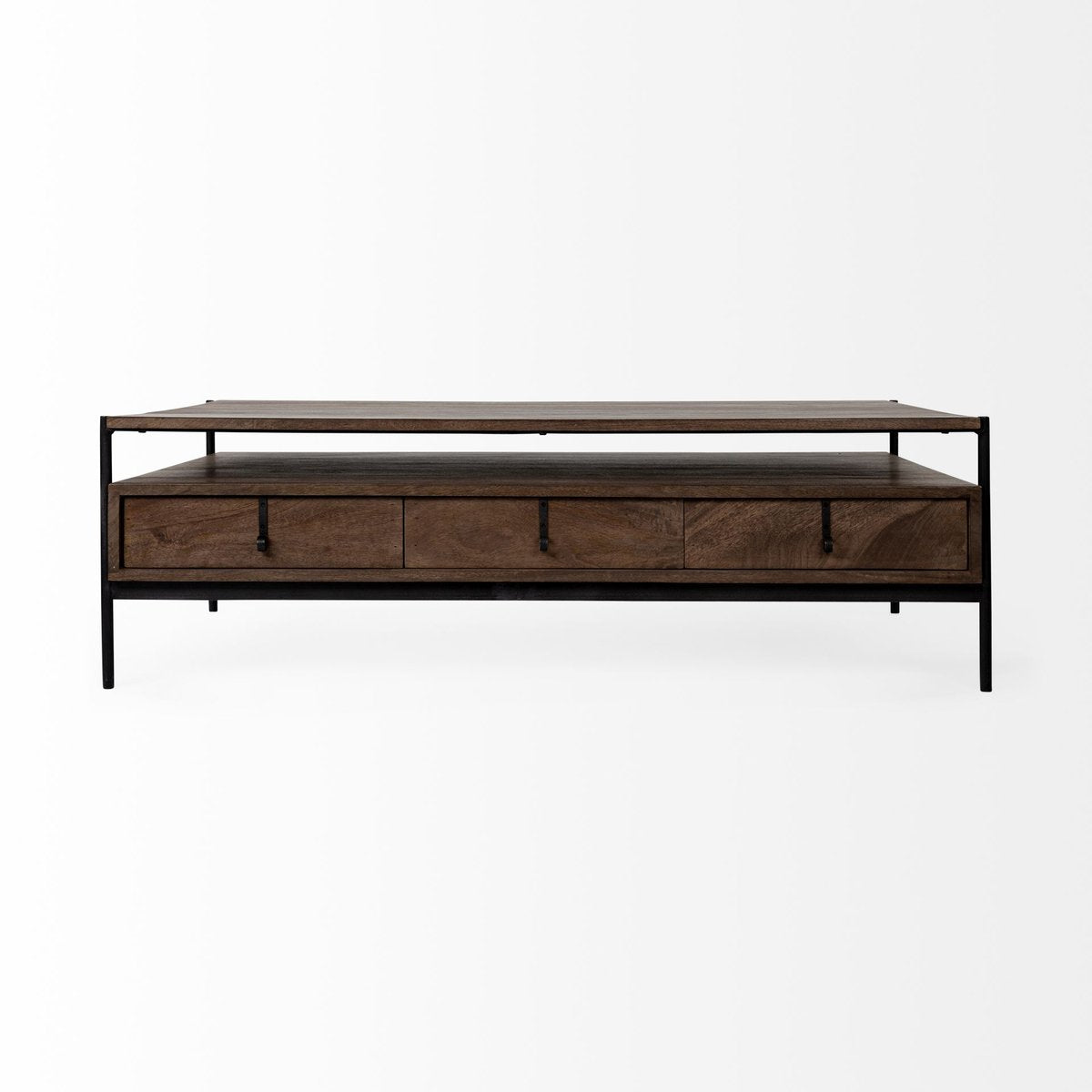 Mercana Glenn Three Drawers Wood Coffee Table