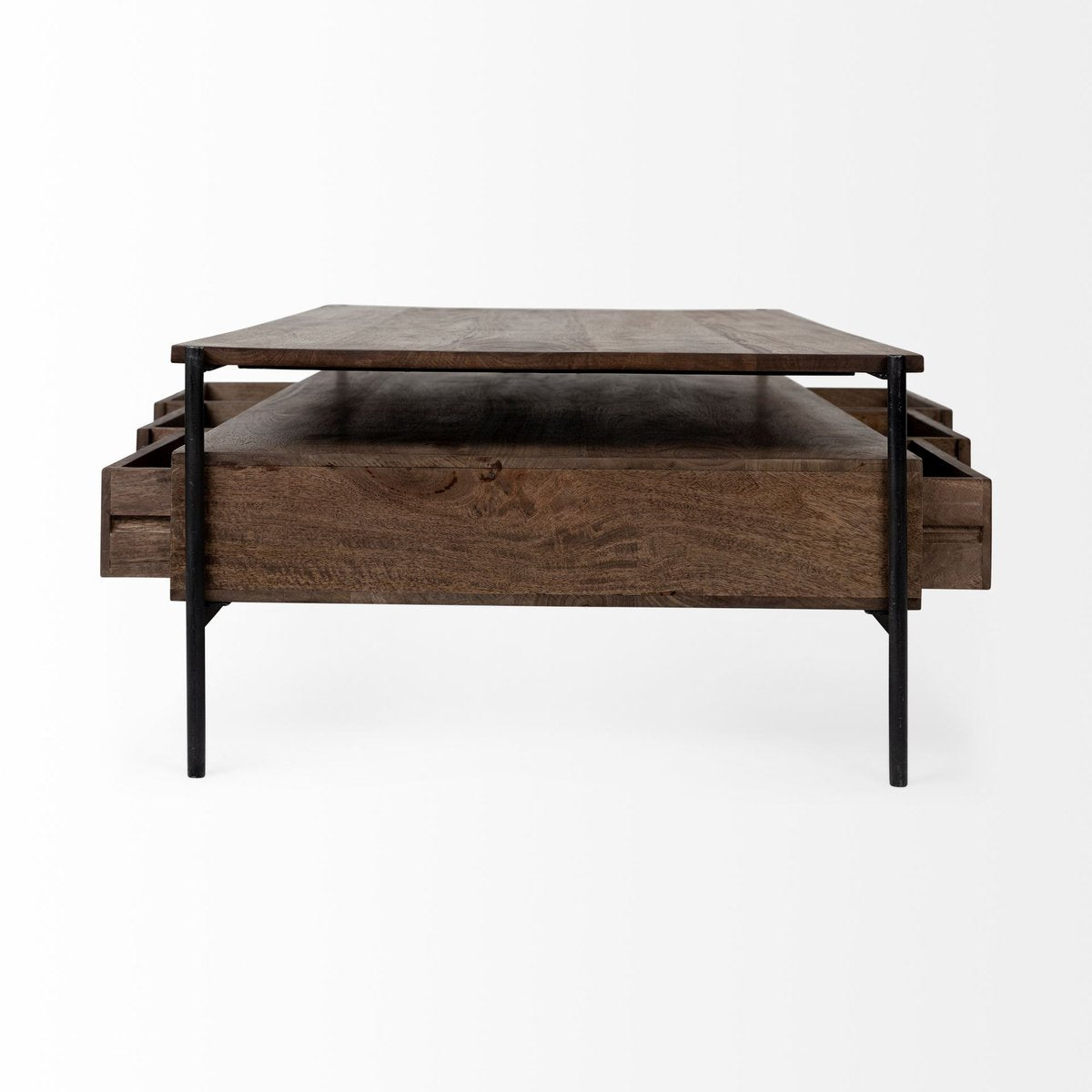 Mercana Glenn Three Drawers Wood Coffee Table