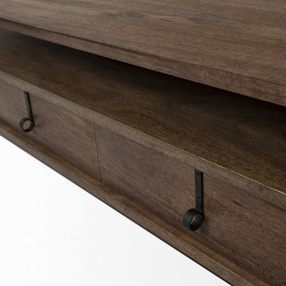 Mercana Glenn Three Drawers Wood Coffee Table