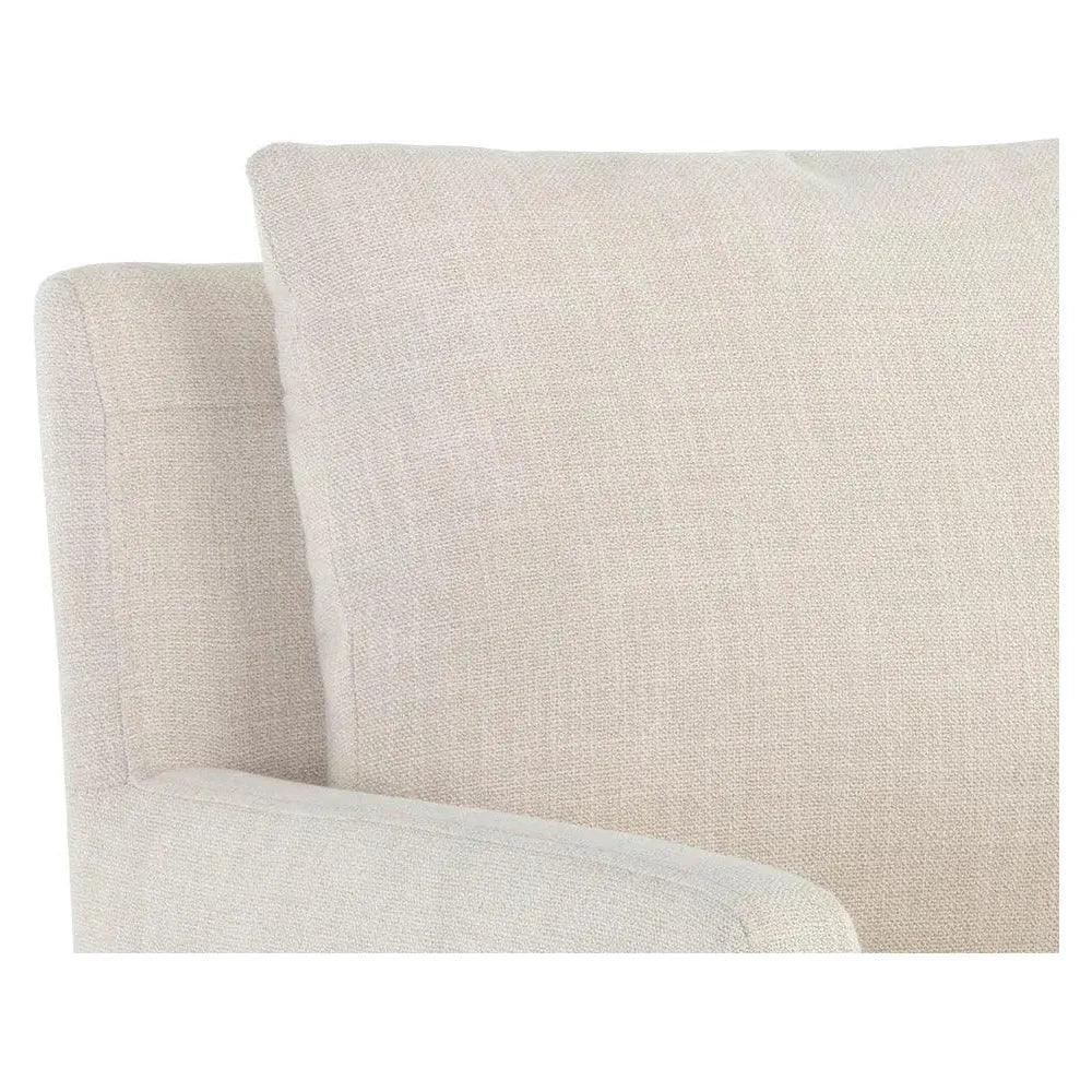 Glenrose Fabric Wheeled Dining Chair - LOOMLAN - SUNPAN - Dining Chairs