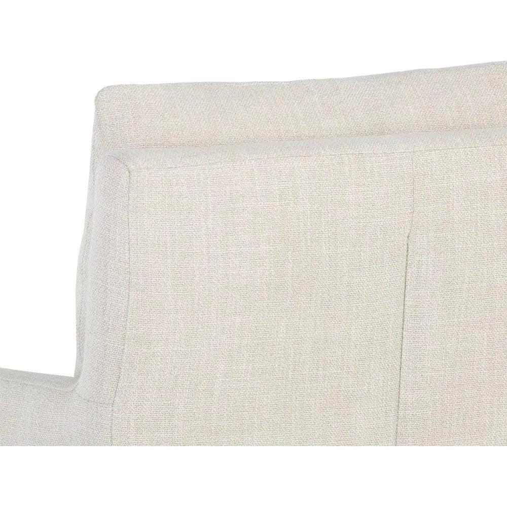 Glenrose Fabric Wheeled Dining Chair - LOOMLAN - SUNPAN - Dining Chairs